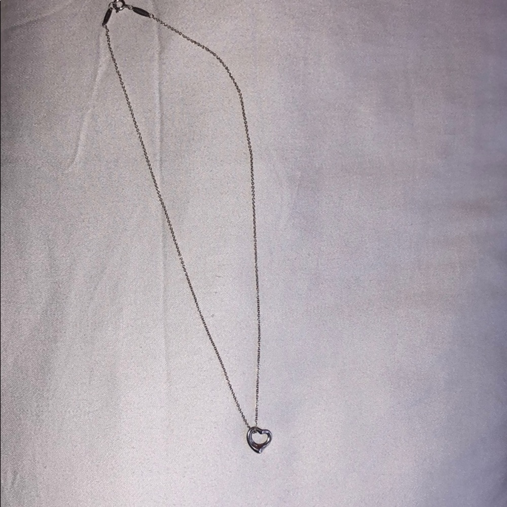 tiffany & co sterling sliver heart necklace